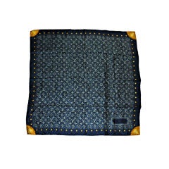 Louis Vuitton Silk "Denim LV Print" Scarf 35"