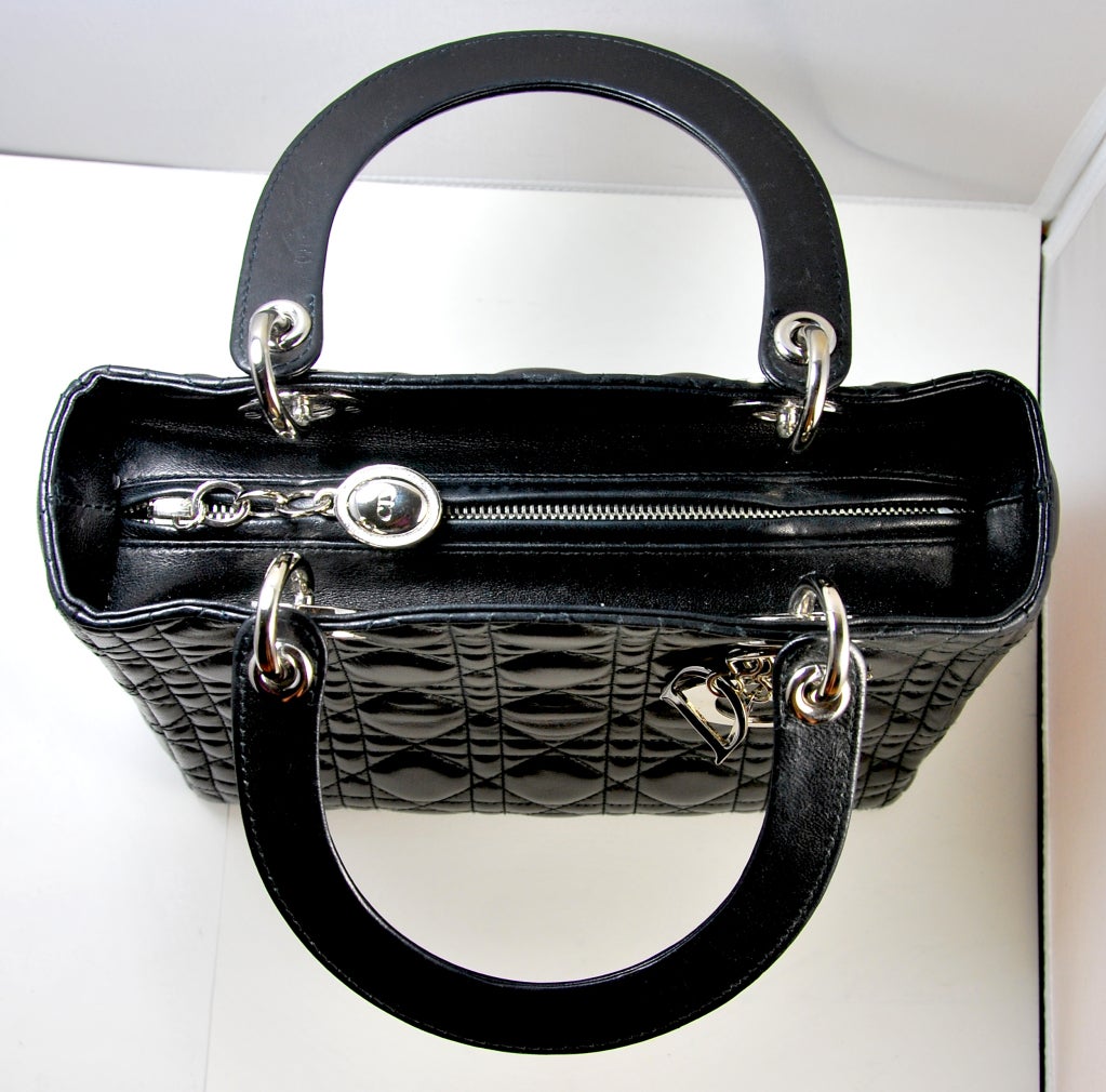 Christian Dior Classic Lady Dior Black Cannage Quilted Leather 4