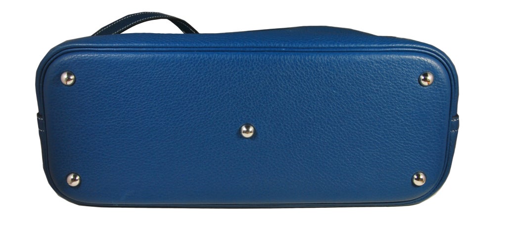 HERMES Bolide 31cm Bag in Mykonos Blue Palladium Hardware at 1stdibs  