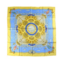 HERMES "Railings" Silk Scarf