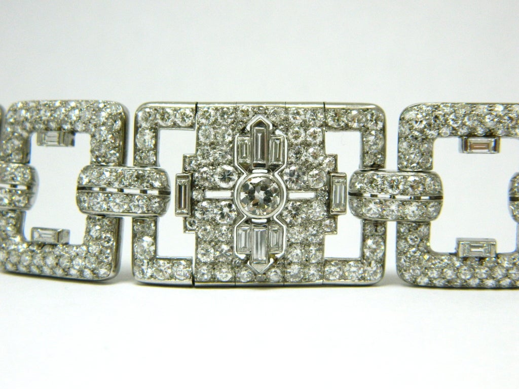 Women's MAUBOUSSIN PARIS, Art Deco, Diamond and Platinum Bracelet