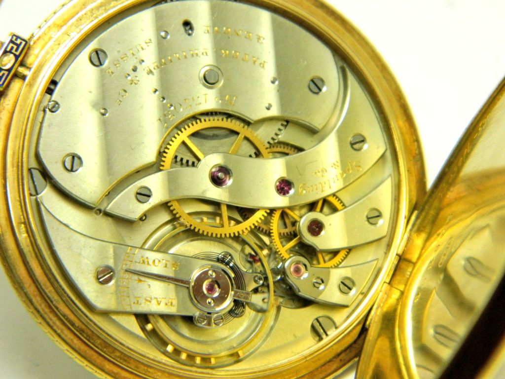 PATEK PHILIPPE Enameled Open-Face Pocket Watch