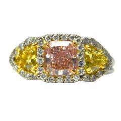 Natural Fancy Color Diamond Ring