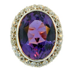 TIFFANY & Co, Victorian Amethyst and Diamond Ring
