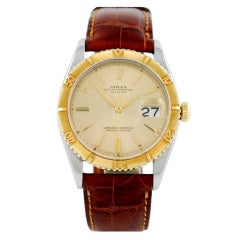 Rolex Gold and Steel Datejust Ref 6609 with Rotating Bezel