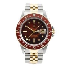 ROLEX Yellow Gold and Stainless Steel GMT-Master Ref 1675