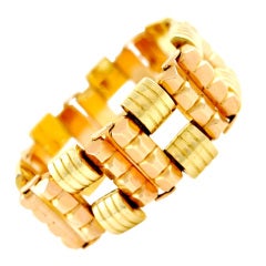 Two Color Gold Bracelet