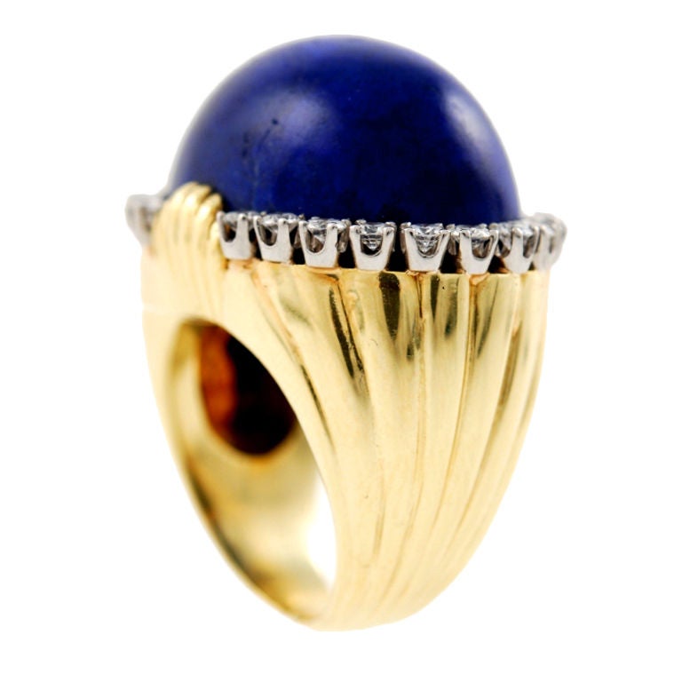 Lapis Lazuli Dome Ring For Sale