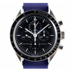 Vintage Omega Stainless Steel Speedmaster Professional Moonphase Wristwatch
