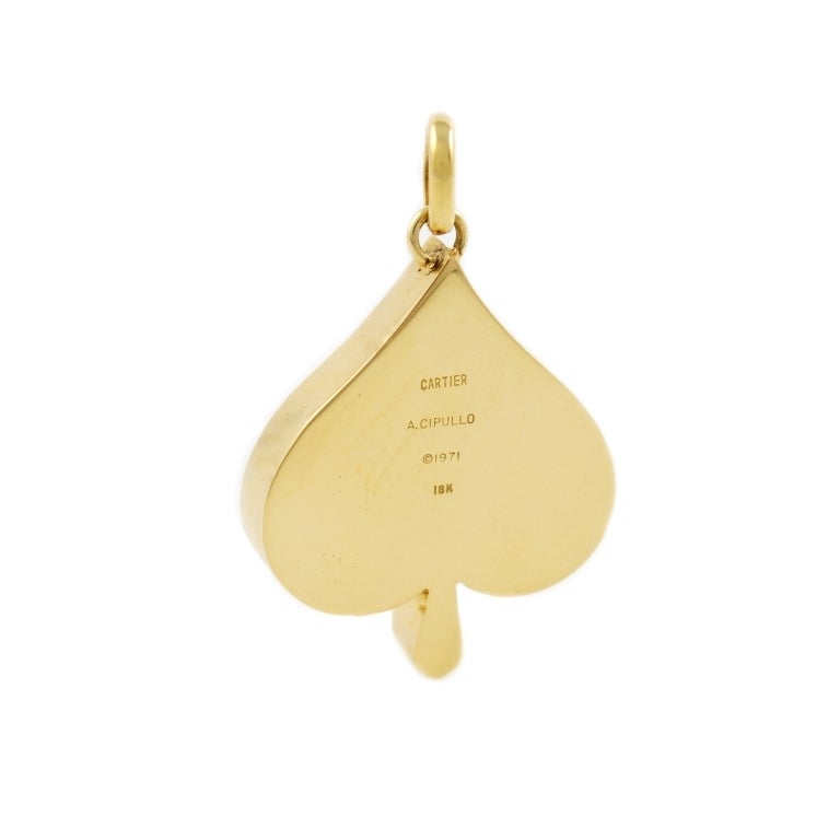 Women's CARTIER - ALDO CIPULLO Gold Spades Pendant