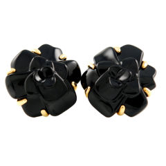 CHANEL Camellia Earrings