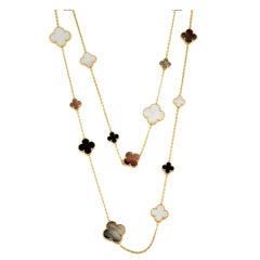 VAN CLEEF & ARPELS Gold Magic Alhambra Necklace