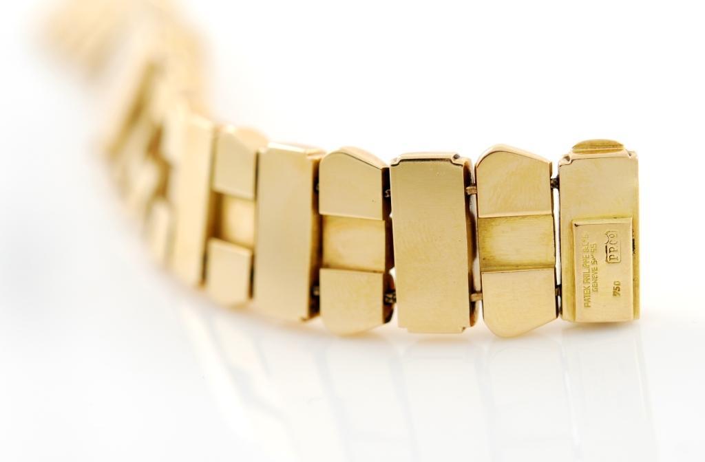 Women's Patek Philippe Ladies Rose Gold Concealed Dial Bracelet Watch For Sale