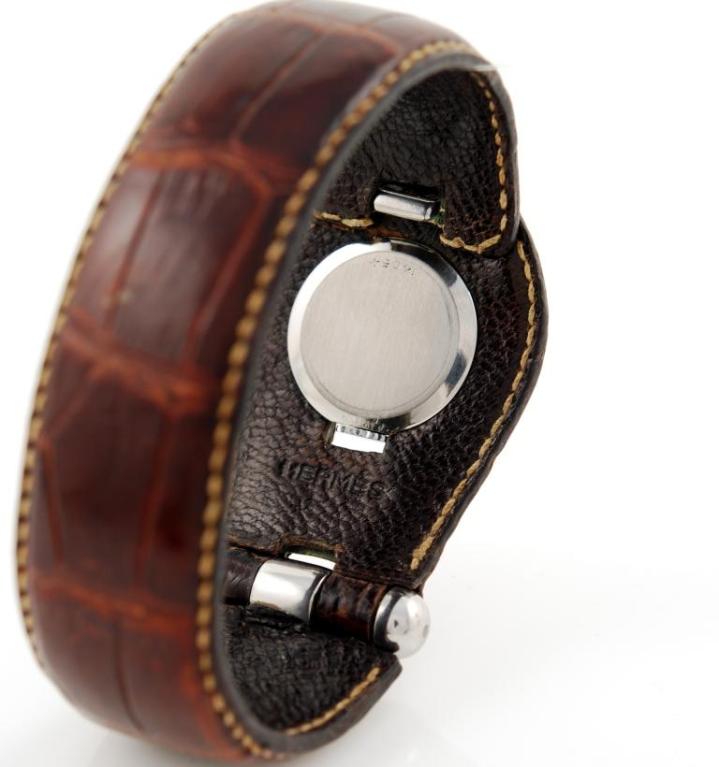 Hermes Stainless Steel Wristwatch circa 1940s