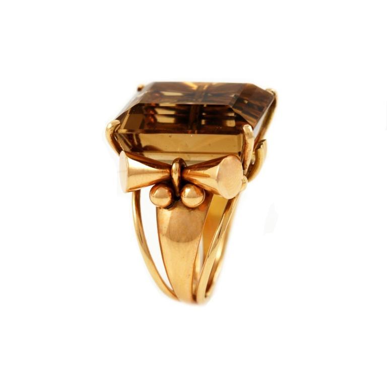 Women's 1940s Topaz Gold Ring For Sale