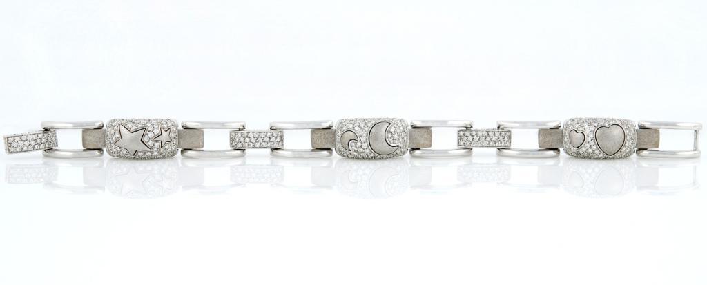 White Gold and Diamond Bracelet In New Condition For Sale In Verona, IT