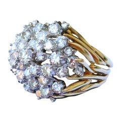 HERBERT ROSENTHAL Gold Diamond Cocktail Ring