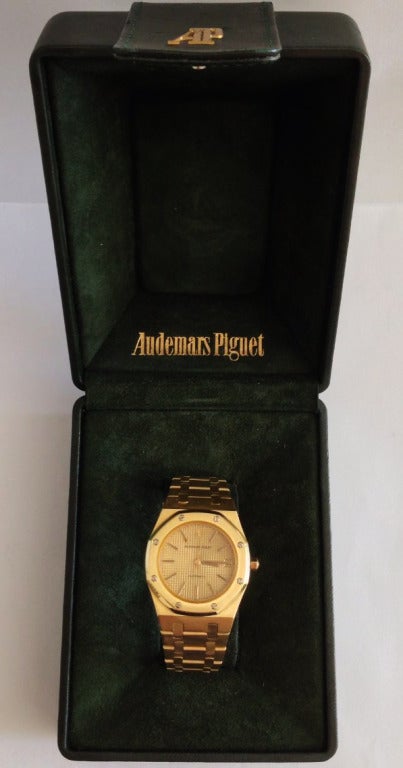 Audemars Piguet Yellow Gold Royal Oak Wristwatch In Excellent Condition In Phoenix, AZ
