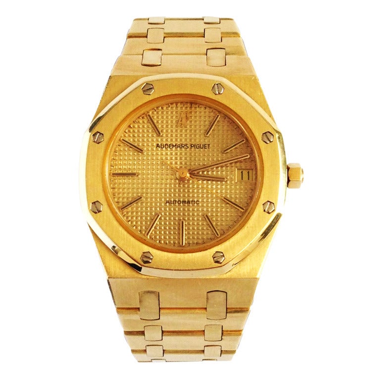 Audemars Piguet Yellow Gold Royal Oak Wristwatch at 1stDibs