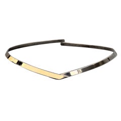ED LEVIN Gold Sterling Collar