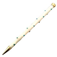 Jean Schlumberger Ivory Turquoise Gold Pencil with Provenance