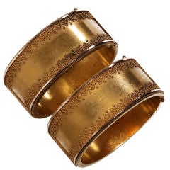 Victorian Gold Wedding Bracelets