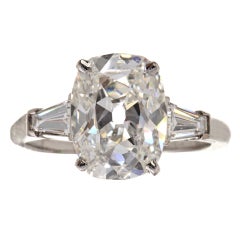 Antique Cushion Cut Diamond Mounted by Oscar Heyman