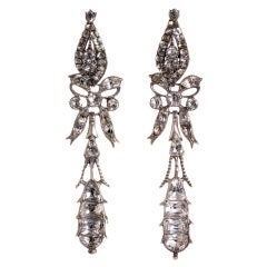 Antique Late 18th Century Portuguese Pendeloque Earrings