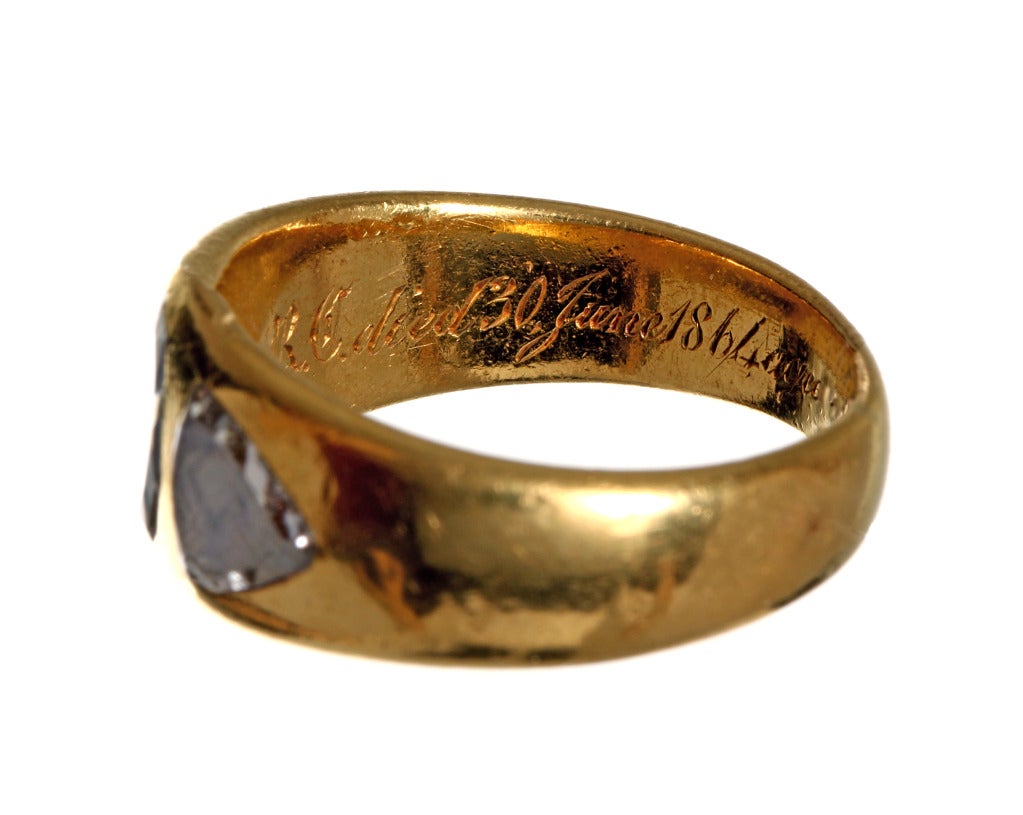 portrait cut diamond ring