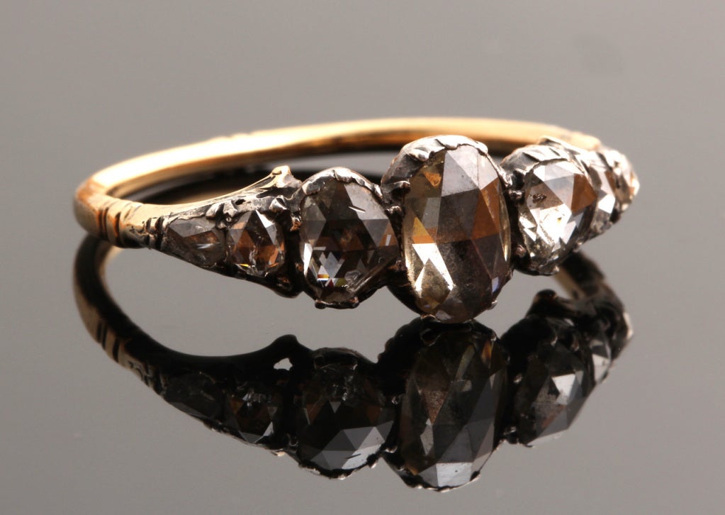 Women's Exceptional Georgian Diamond Ring