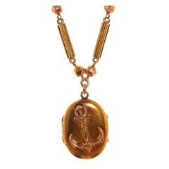 Victorian Anchor Locket