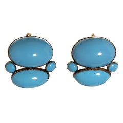 Turquoise Queen Anne Earrings