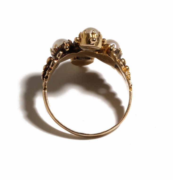 Early 19th Century Georgian Pearl Ring 1