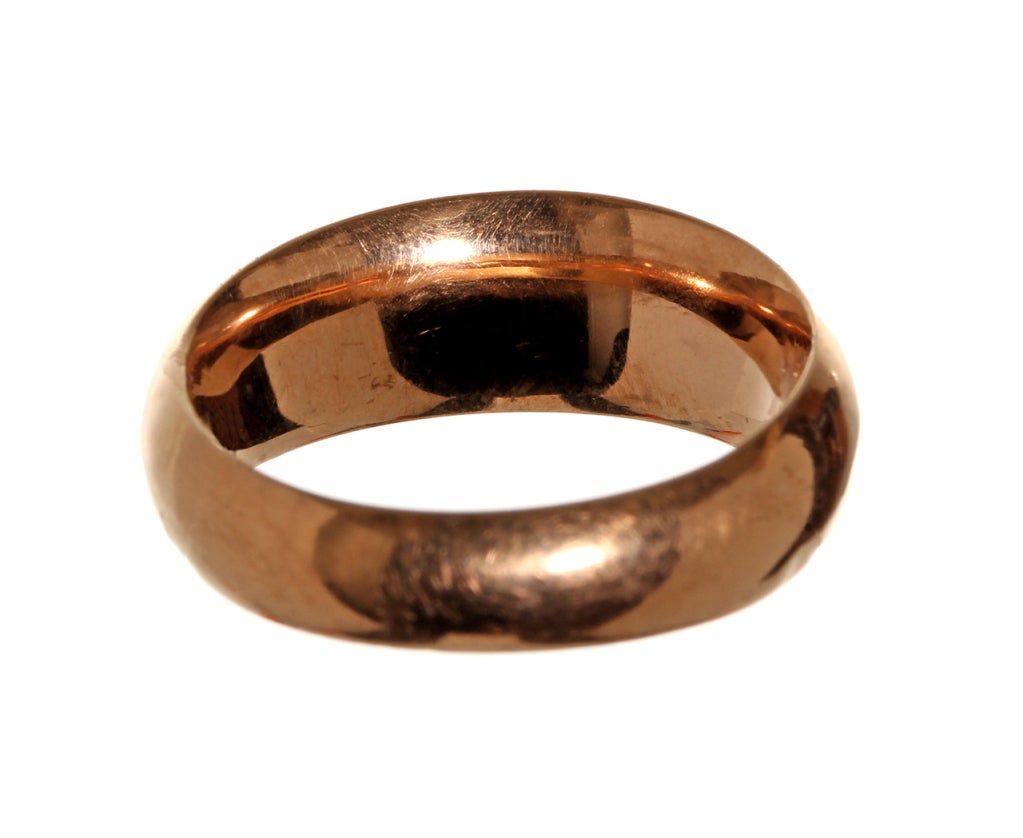 Victorian Rose Gold Locket Ring