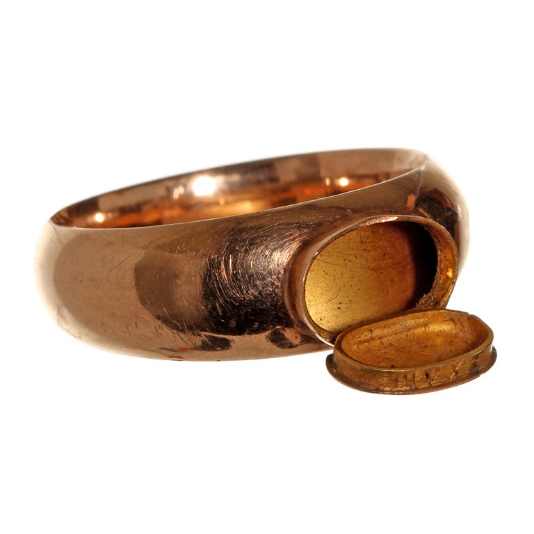 Rose Gold Locket Ring