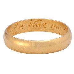 Renaissance Posy Ring "In Thee my Choice I Doe Rejoyce"