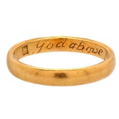 Renaissance Posy Ring "God Above Increase Our Love"