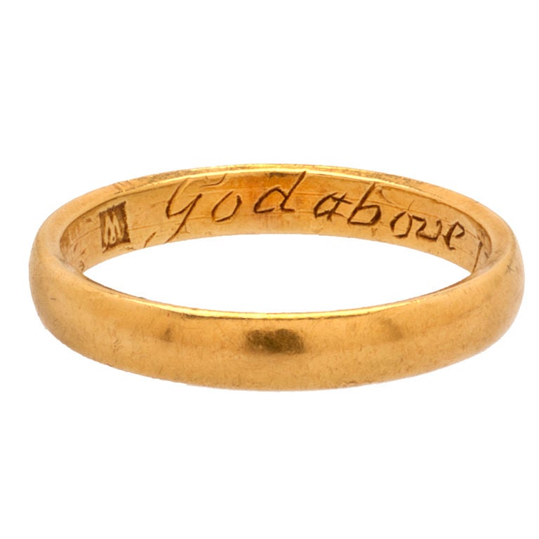 Renaissance Posy Ring "God Above Increase Our Love" For Sale