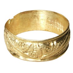 Medieval Posy Ring "mon cur"