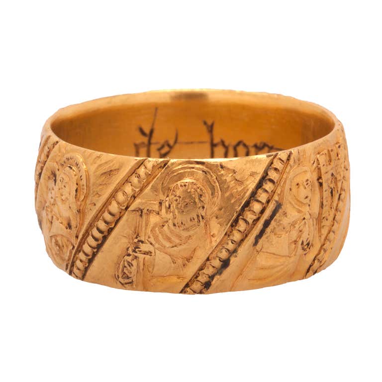Medieval iconographic ring at 1stDibs
