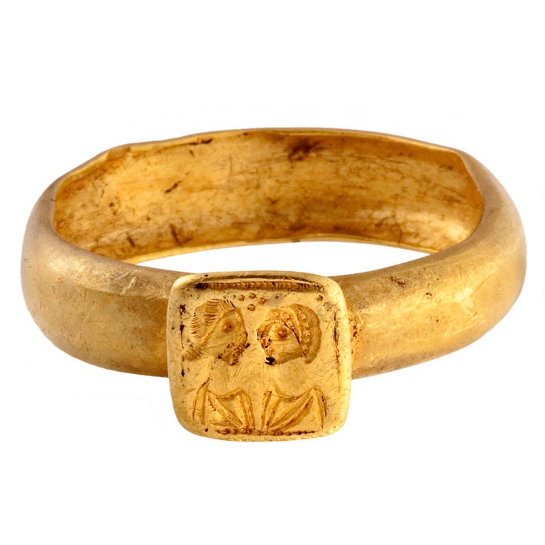 Byzantine Ring With A Double Portrait