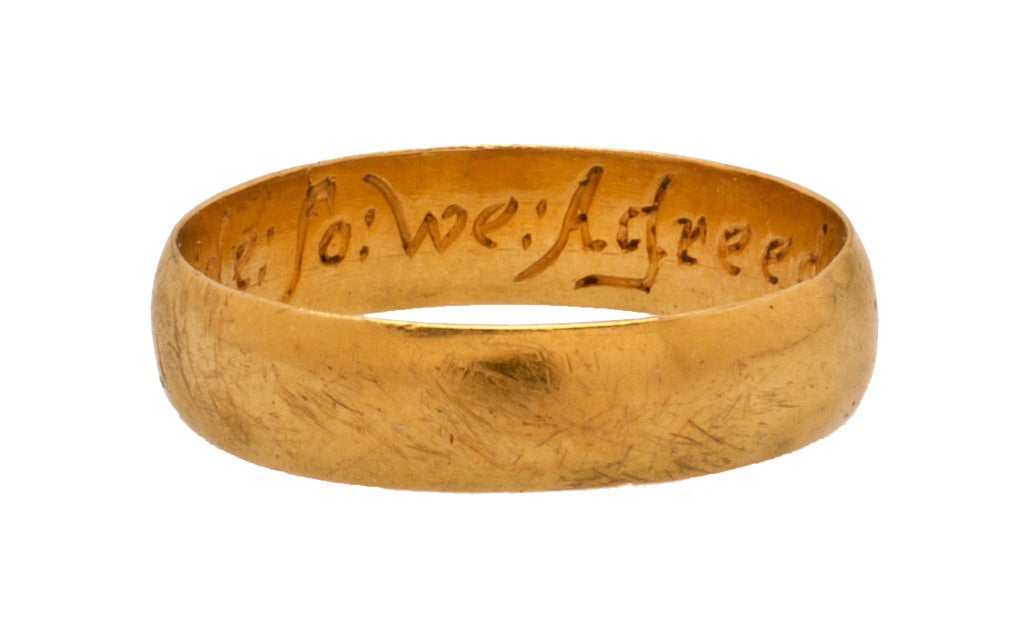Women's or Men's Renaissance Posy Ring 