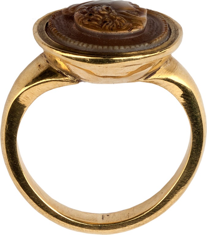 Cameo Ring of a Man in Profile