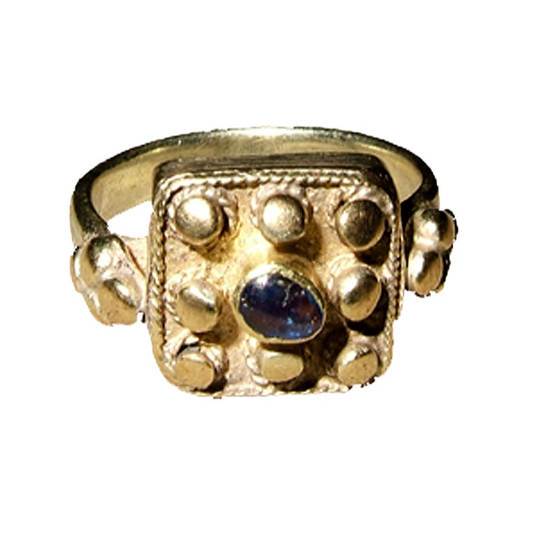Early Medieval Gemstone Ring For Sale