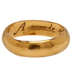 Renaissance Posy Ring "Minde Content Cannot Repent"