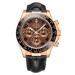 Rolex Everose Gold Daytona Cosmograph Wristwatch Ref 116515