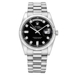 Rolex White Gold Day-Date Wristwatch Ref 118239