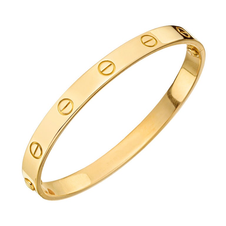 CARTIER Gold "Love" Bangle Bracelet