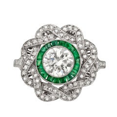 Diamond & Emerald Dress Ring