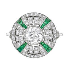 Diamond & Emerald Dress Ring